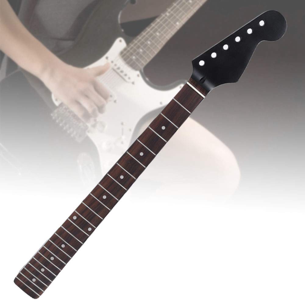 エレキギター ブラック 22フレット 6 弦マットブラックガンシェイプエレキギター、22 フレット