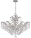 Crystorama (4439-ch-cl-saq) Maria Theresa 6 Light Spectra Crystal Chrome Chandelier Ii