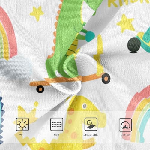 Toddler Girls Underwear 2t Cotton Girl Panties Cute Animals Kids Briefs Undies Cute Cartoon Dinosaurs White3