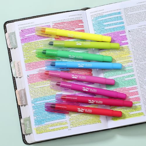 Image of Mr. Pen- No Bleed Gel Highlighters, Vintage Colors, 8 Pack | Bible Highlighters and Pens No Bleed, Bible Markers for Study, Journaling, School Supplies and Accessories