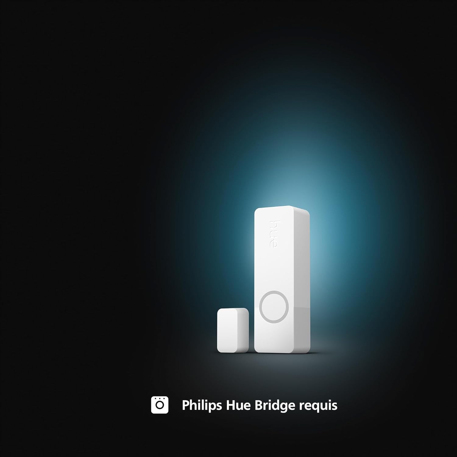 Philips Hue Secure capteur de Contact pour Porte ou fenêtre, Installation Facile, contrôle Depuis l'application Hue, Blanc