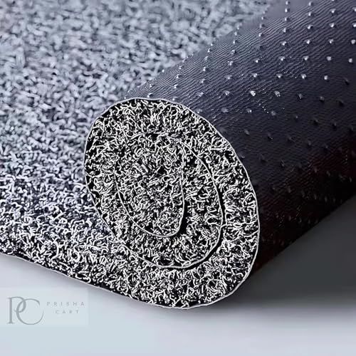 Image of VNQ! Cushion Noodle Mat for Home Entrance, Heavy Indoor Outdoor Anti Slip PVC Floor Mat for Bedroom, Kitchen, for Bathroom, Doors, Office, Door Mat, Bath Mat Colour Grey|(2X3 Feet)