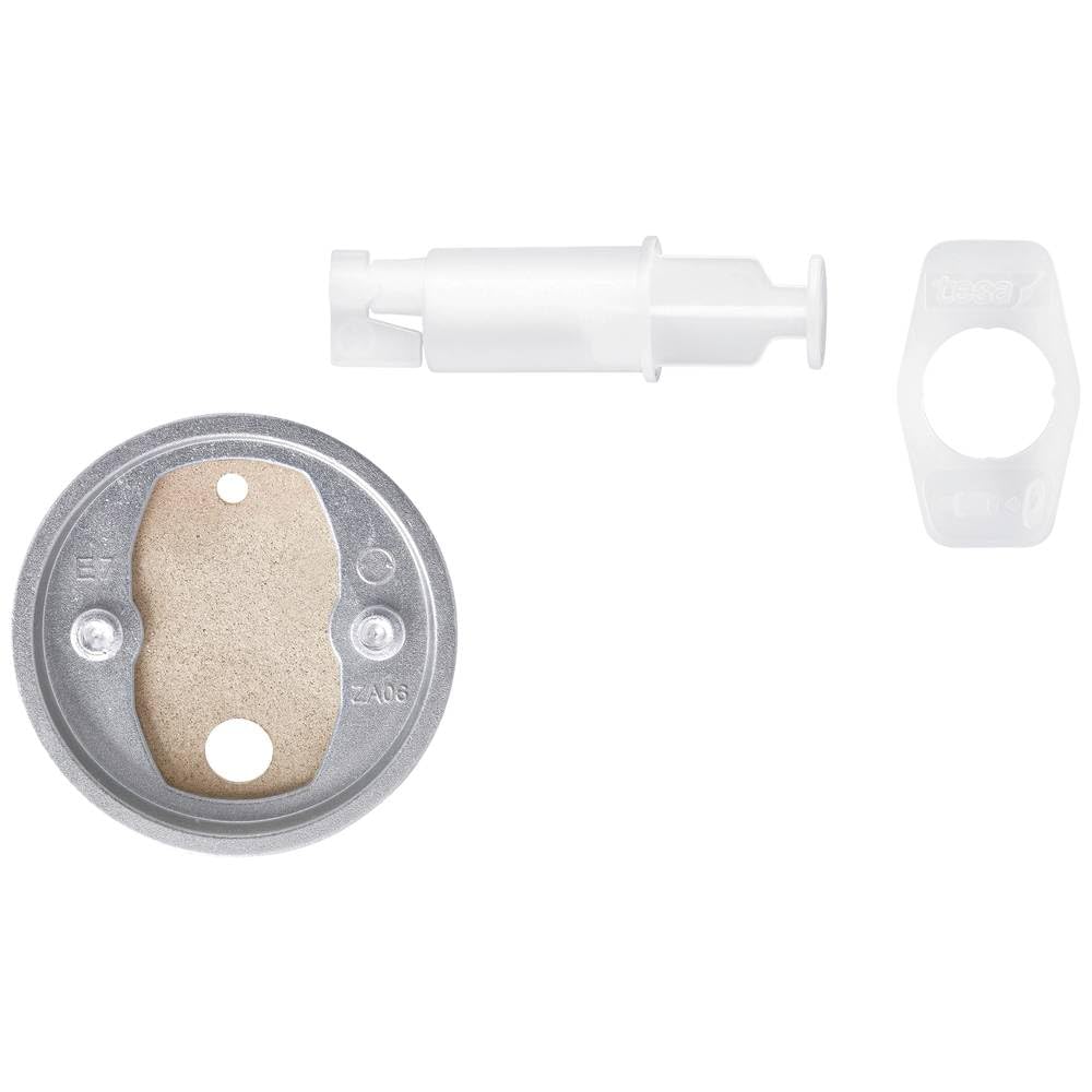 tesa Power.Kit-Adapter BK20, selbstklebendes Ersatzteil-Set, Zamak-Ring, Durchmesser 41mm, Höhe 8mm