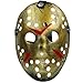 Skeleteen Horror Hockey Costume Mask - Realistic Killer Costume Gold Mask Toys for Adults and Kids
