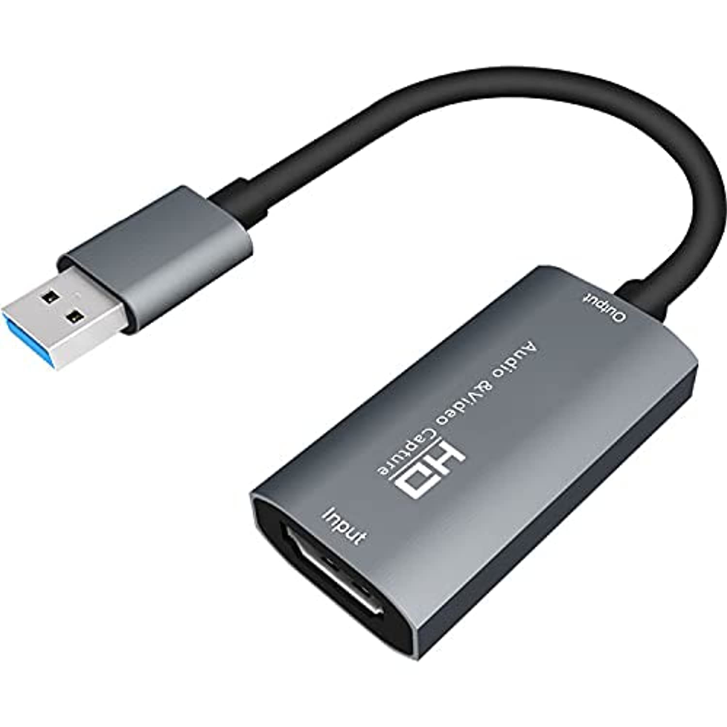 4K HD to USB Video Audio Capture Card for Gaming OBS Live Broadcasting Recording