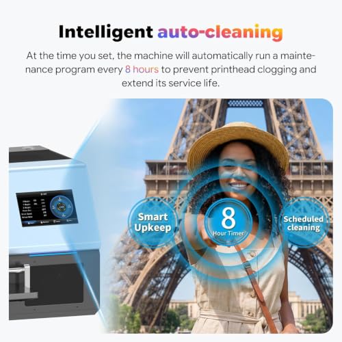 Image of MZK A3 Pro F1080 DTF Printer(XP600 Gen2),Automatic Time Cleaning Maintain printhead+Ink Anti-Clog Design,2X Faster,13+ inch DTF Film,5 inch LED Touch Screen,Dual Ink Level Alert,Film Cutter,2 Years Gift Ink