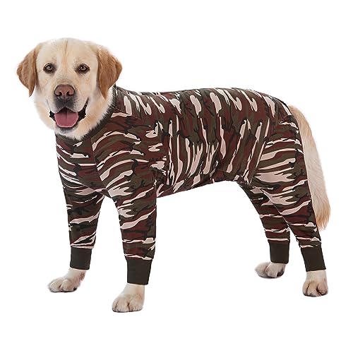 Image of Recovery Suit for Large Medium Dogs After Surgery, Soft Breathable Anti Licking Dog Onesie E-Collar & Cone Alternative, Pet Bodysuit for Preventing Hair Loss Full Cover Wound(7XL, Camouflage)
