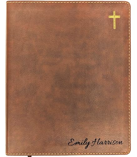 Personalized NIV Journaling Bible | New International Version | Custom Engraved Name | Easy-to-read...