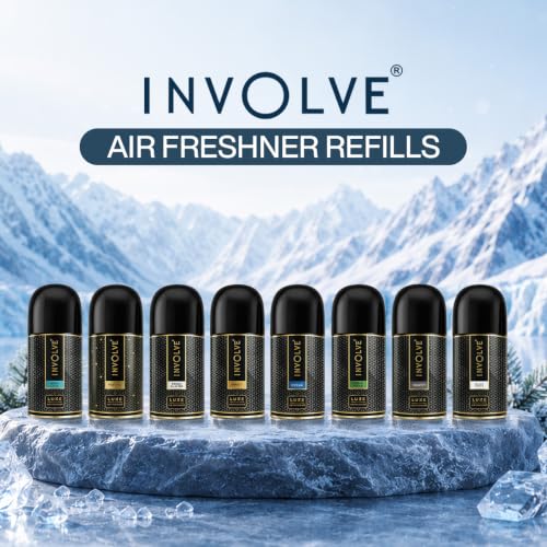 Image of Involve Luxe Fresh Glacier Automatic Room Freshener Refill | 2200 Sprays Guaranteed | Lasts up to 60 Days (225ml) | Automatic Home Fresheners | Long Lasting Fragrance