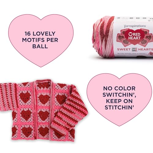 Paquete de 3 ovillos Red Heart de 250 g para evitar nudos, hilo de oro acrílico de larga duración 6
