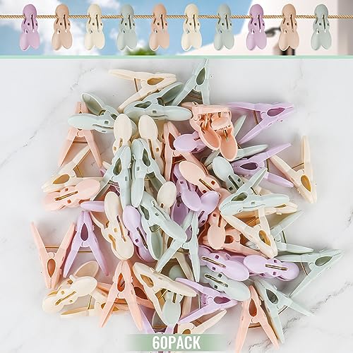 GAOHUI 60Pack Clothes Pegs for Washing Line Non Slip Washing Pegs Strong - Image 4