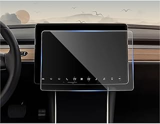 CDEFG Tempered Glass Screen Protector for 2018 2019 2020 2021 2022 2023 Tesla Model 3 / Model Y 15" Touch Screen, Navigation Radio Infotainment Display Glass Protective Screen Film (15 Inch)