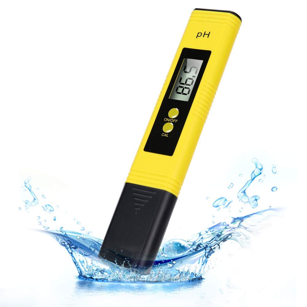 PH Meter Digital Water Tester, High Precision Water Quality Tester Pen with 0-14 PH Measurement for Drinking Water, Hydroponic Plant, Swimming Pools(Yellow)-image-15