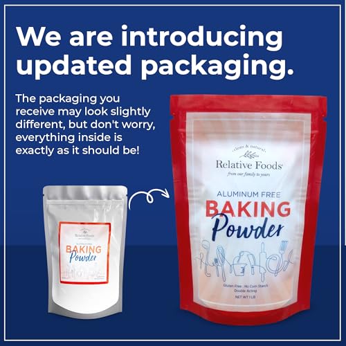 Relative Foods Baking Powder, 1 Pound Aluminum Free, Corn Starch Free, Double Acting, Gluten Free. Made In Our Usa Allergen Free Facility. Premium Leavening Agent. thumb #4