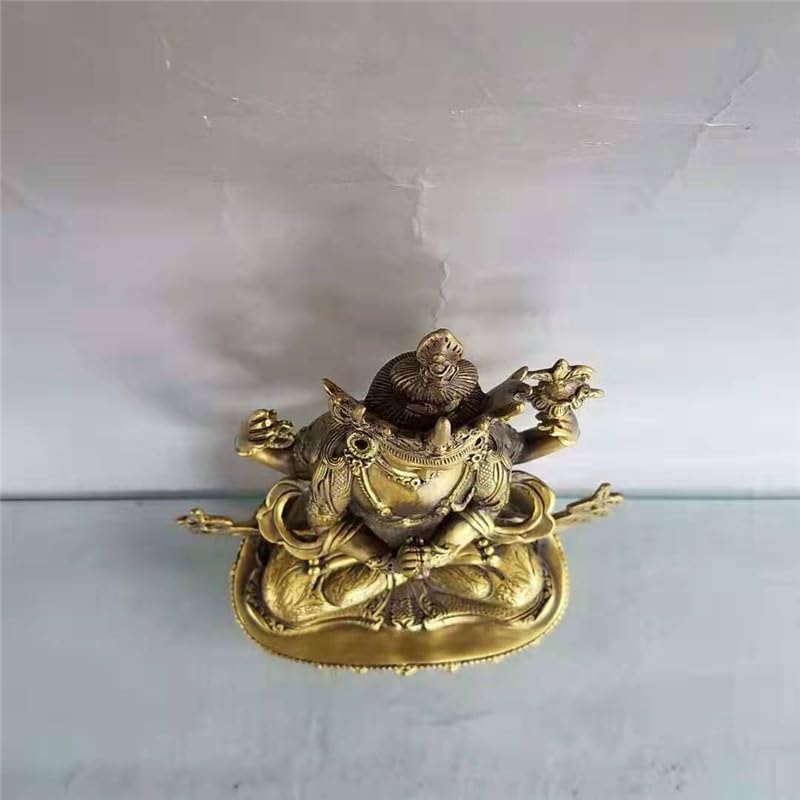Estatua de Buda Adornos Zen Guanyin Decoración for el hogar Artesanías de Cobre Esculturas Decorativas Feng Shui for la Oficina Estatua de Buda al Aire Libre