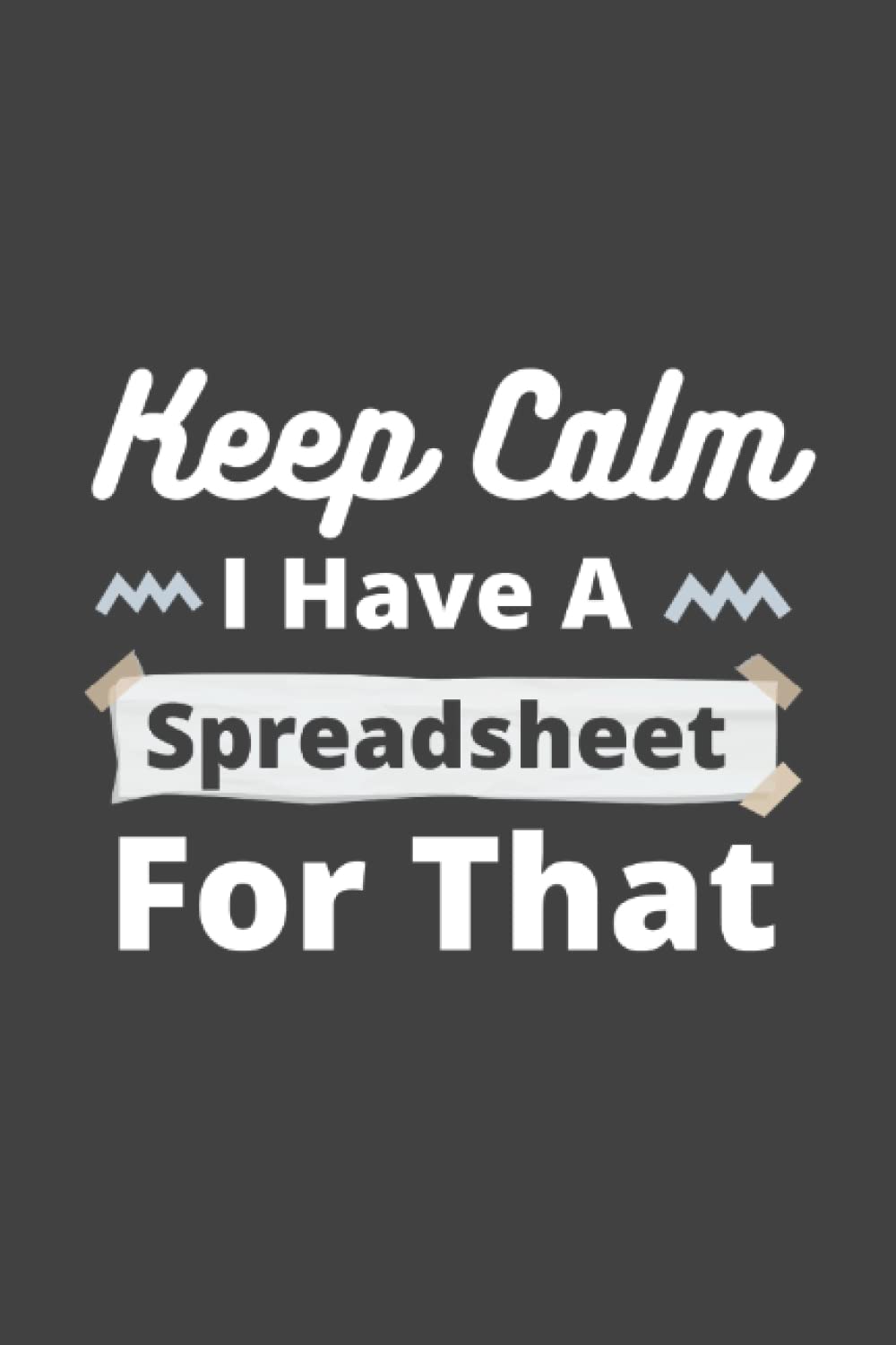Keep Calm I Have A Spreadsheet For That Funny Accountant Notebook | Spread Sheet Journal | Co-Worker & Office Worker Surprise: Colleague Novelty Gag Gift