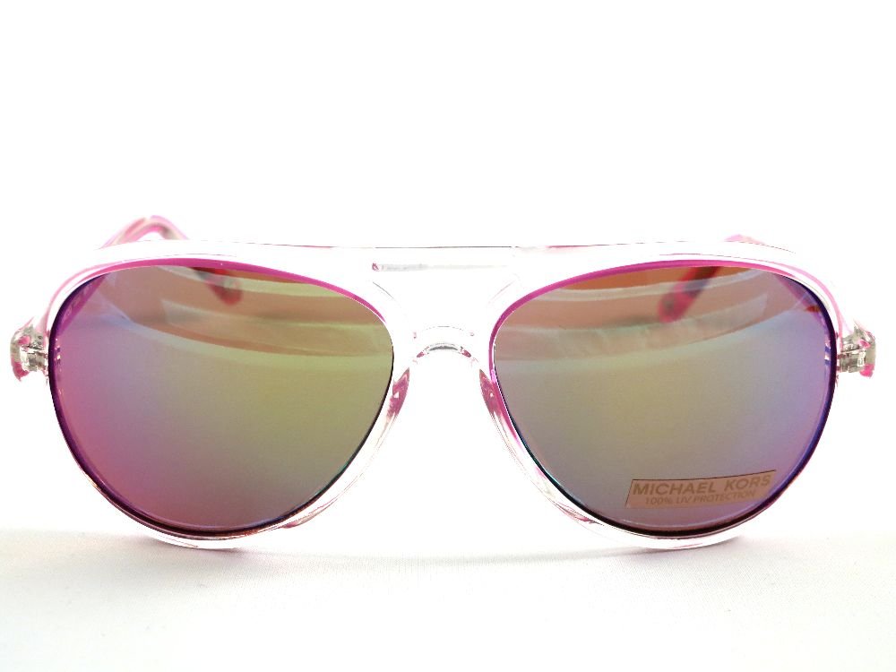 Michael Kors Caicos M2811S Pink Aviator Sunglasses Michael Kors Pink Womens Sunglasses M2811S-620 Michael Kors  main image 4