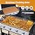 Dephet 4-Burner Propane Gas Griddle with Removable Stand, 40,000 BTU Flat Top Grill with 455 sq.in Cooking Area, Portable Outdoor BBQ Grill w/Foldable Side Tables, Wheels for Patio, Backyard, Camping