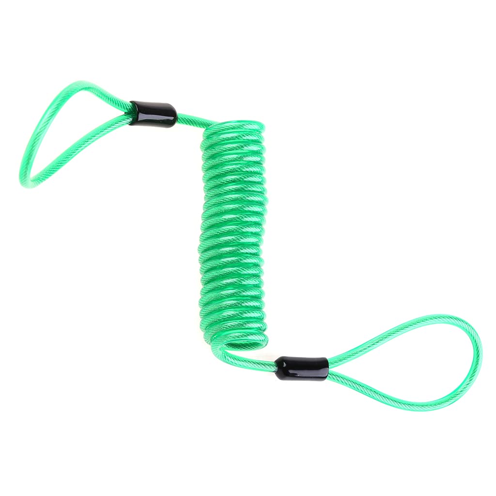 Elnwnnkc 3.5mm 1.5m Motorcycle Scooter Disc Cable Security Reminder Anti Theft Tools Warning Spring Rope