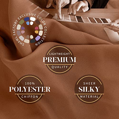 Sheer Chiffon Scarf For Women. Breathable Lightweight Solid Color Soft Chiffon Shawl. Sheer Formal Shawl For Evening Dresses4