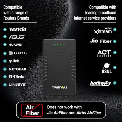 Image of 12V WiFi Router UPS | WiFi UPS Power Backup Upto 6hrs | Mini UPS for Jio Fiber, Airtel WiFi, CCTV | Support 2A, 2.5A, 3A | 6600mah EV Grade A+ Battery | WiFi Inverter for Home | 1Yr Warranty