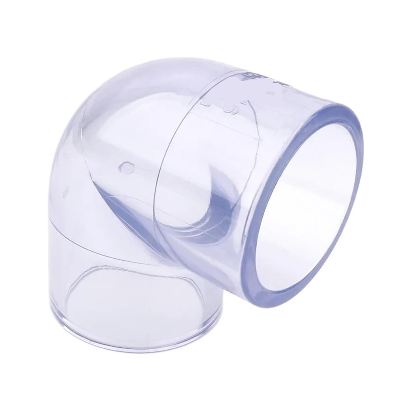 Conector de PVC transparente de 50-110mm de diámetro interior, juntas de codo de 45/90 grados, conectores de tubería de agua for riego de jardín, tanque de acuario(90 Degrees Joint,Inner Dia 75mm)