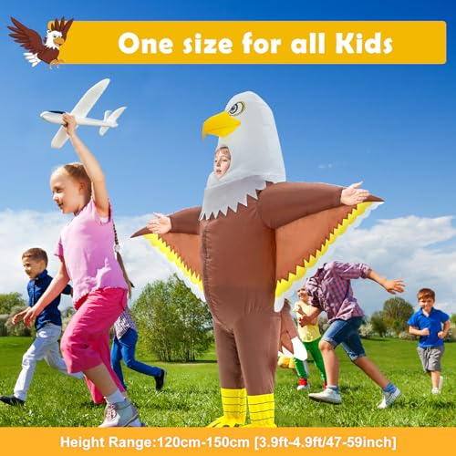Disfraz inflable Eagle Seeds of Light para niños miniatura 2