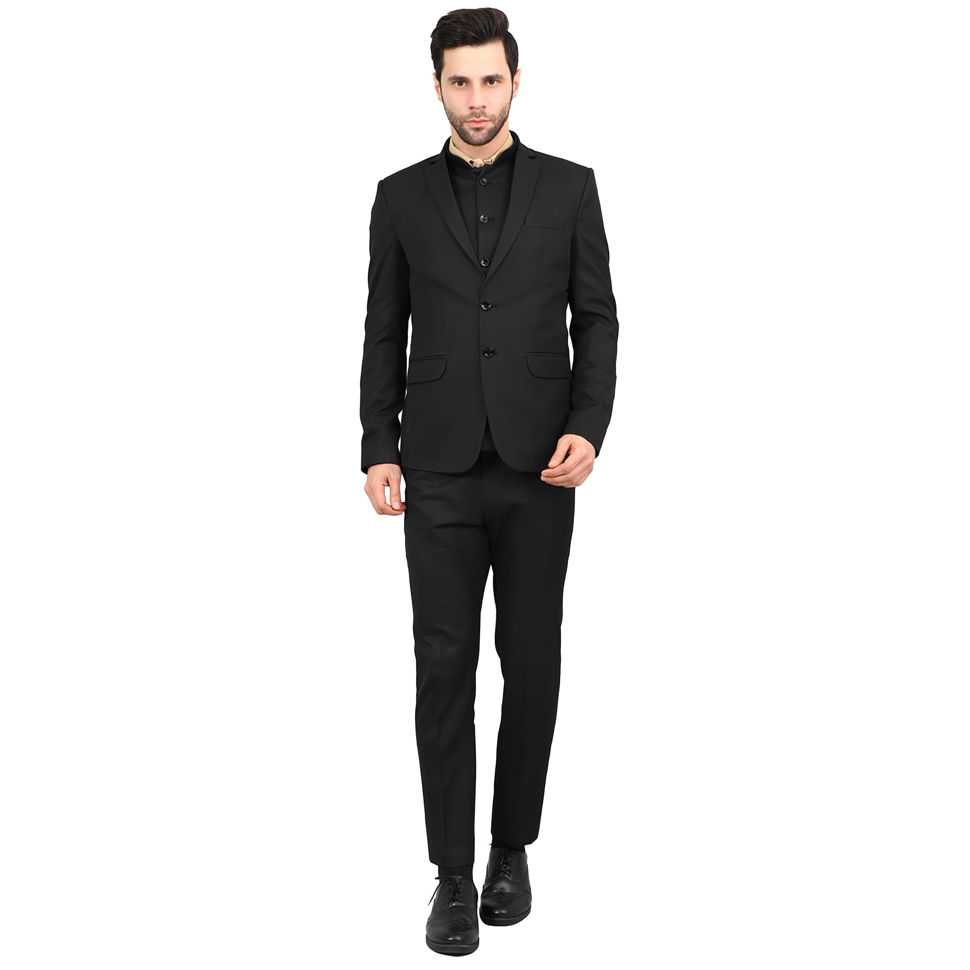 Men's Poly Viscose Three Piece Suit