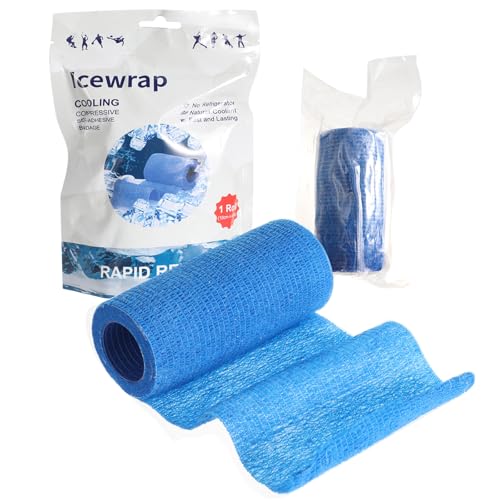 Kühlbandage selbsthaftende 2 Stück Bandage Wrap elastische Kühlverband...