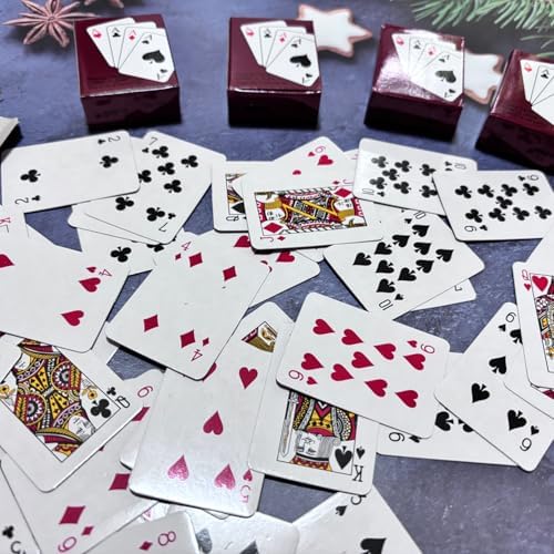 5 Barajas de Cartas Miniatura para Poker miniatura 4