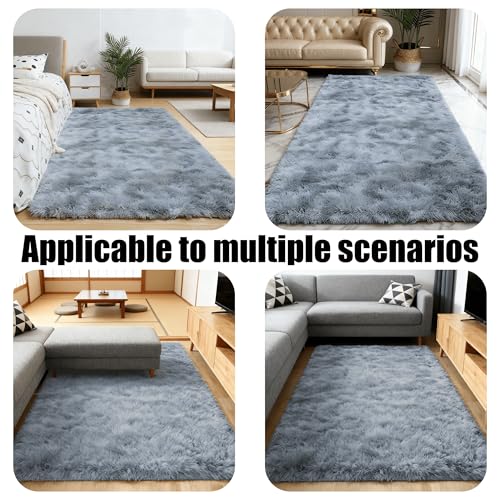 Tapis de salon gris clair pour une décoration cocooning de chambre - 4