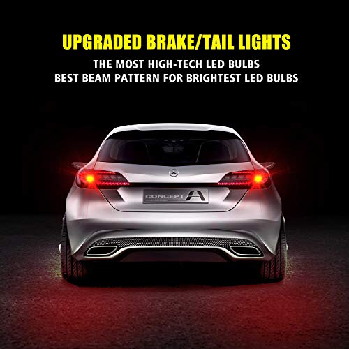 Auxlight 7440 7441 7443 7444 T20 992 W21W Led Bulbs Brilliant Red, Ultra Bright 57-Smd Led Replacement For Brake/Tail Lights, Blinker Lights, Turn Signal/Parking Or Running Lights (Pack Of 2) #TOP6
