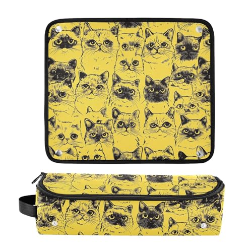 Organizador para herramientas de cabello 2 en 1 con tapete resistente al calor miniatura 3