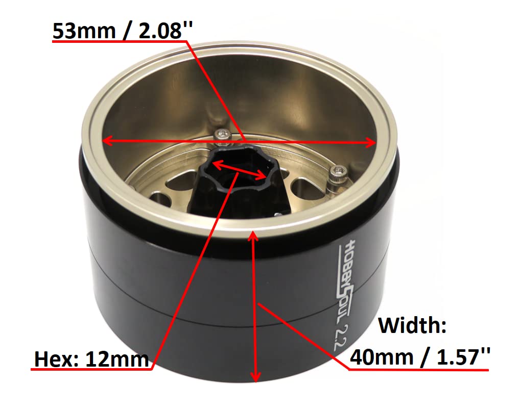 HOBBYSOUL 2.2インチ ラジコンホイール 4個 可変オフ　trx4 Amazon | 4個 RC タイヤ クローラー 2.2インチホイール rc