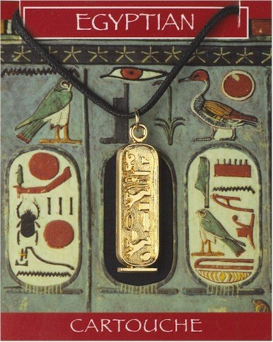 Westaircleopatra Cartouche Pendant Gold Plated Egyptian Jewellery