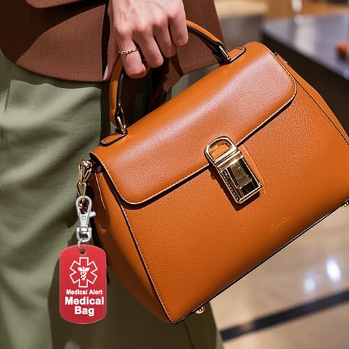 Medical Alert Luggage Tag, Medical Equipment, Asthma Inhaler, Medicine, EPIPEN Inside, Medical Bag Zipper Pull Tag2