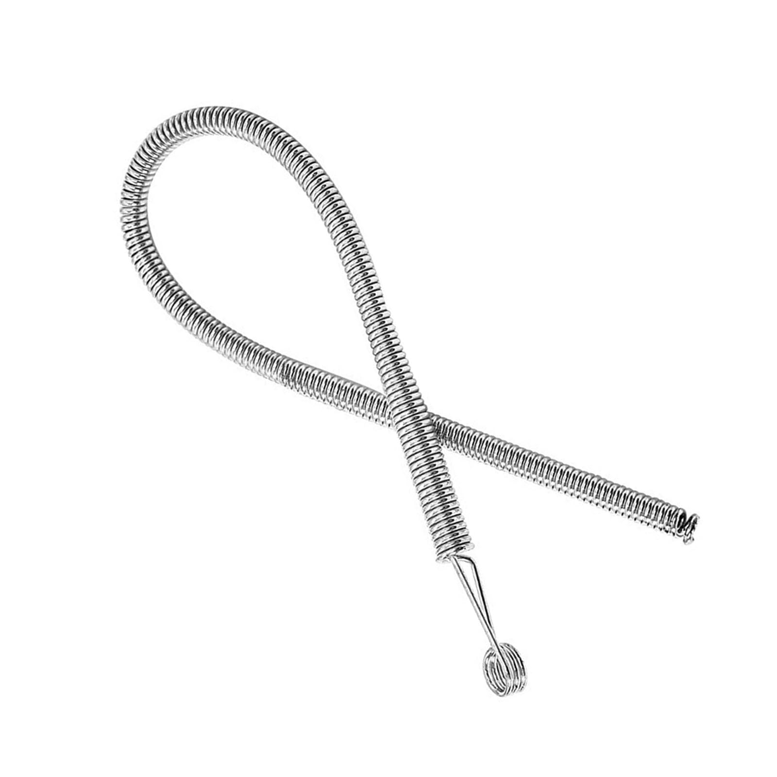 NEWFT 5Pcs Multipurpose Elastic Cord Insertion Threader Heavy Duty Steel Metal Drawstring Threader Tool for Pants Hoodies Bendable Steel Cord