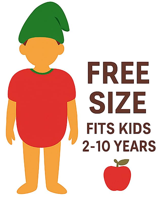 Image of FancyDressWale Fruit & Vegetable Fancy Dress Costume for Kids | Free Size 2-10 Years | School Fancy Dress, Stage Shows, Theme Parties