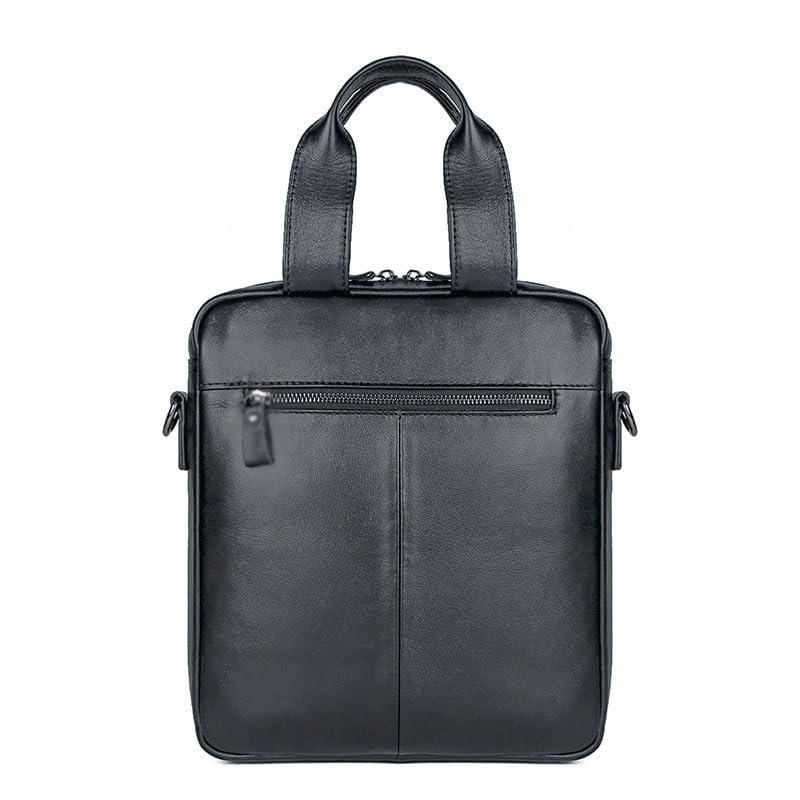 JSEIAJB Korean Fashion Genuine Leather Men's Oblique Cross Headband Cowhide Handheld Shoulder Briefcase3