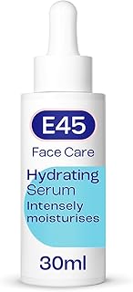 E45 Face Hydrating Serum - Instant 48-Hour Hyaluronic Acid Formula for Dry, Sensitive & Eczema Prone Skin - Rehydrating & Reinvigorating Serum – Perfume Free - Dermatologically Tested - 30ml