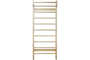 Swedish Ladder Wood Stall Bar Suspension Trainer – Physical Therapy & Gymnastics...