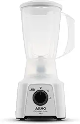 Liquidificador Arno Powermix 550W LQ12, Branco, com 4 Lâminas Zelkrom de Aço Inox, Alta Durabilidade e Desempenho Superior, 220V