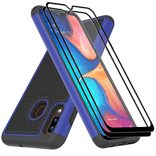 Galaxy A20 Case, Samsung A20 case, Galaxy A30 Case with Tempered Glass Screen