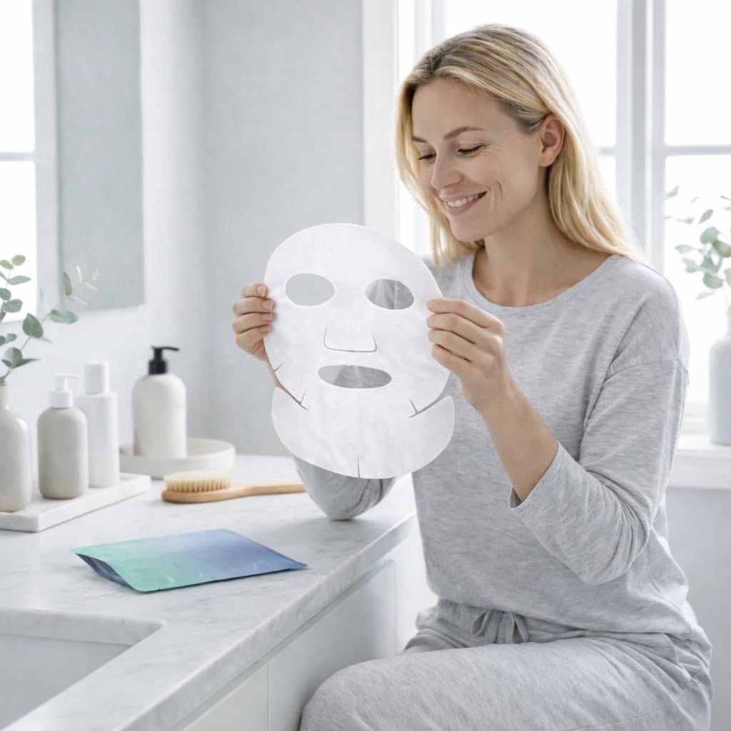 Carboxy CO2 Lot de 10 feuilles de rechange pour masque facial et cou