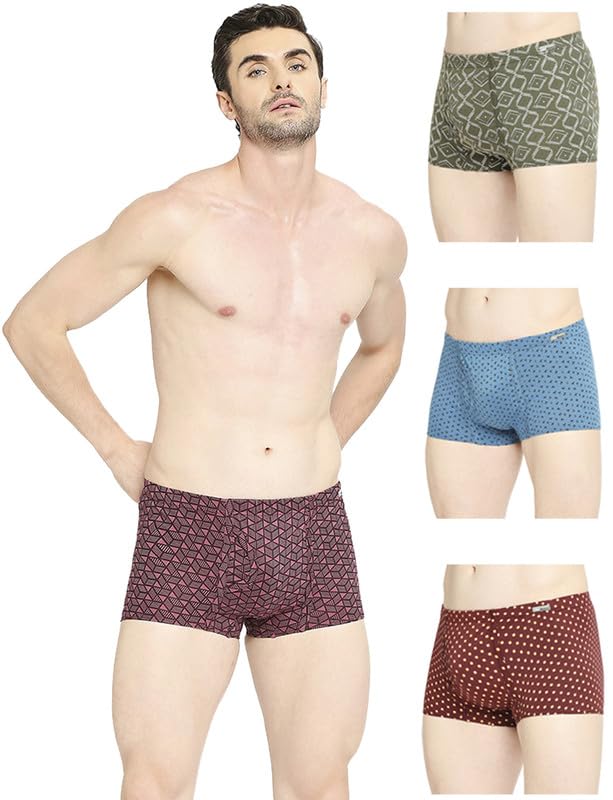 Image of VIP Men's Cotton Brando Printed Mini Trunks, Colors & Prints May Vary