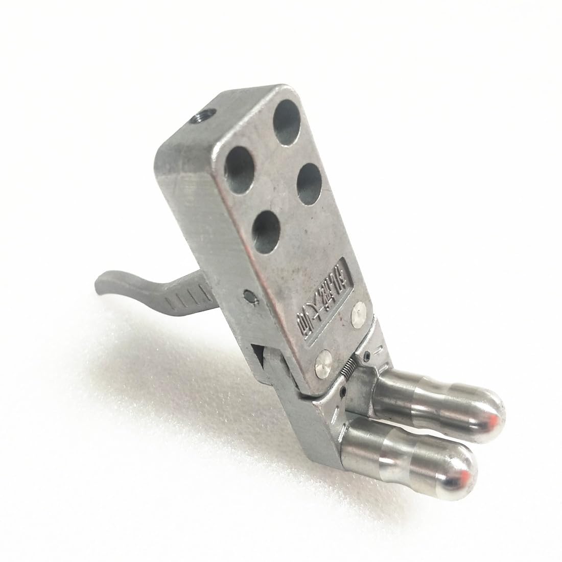 FEIXIA-K10Q DIY Construction of Hunting Slingshot Rifle Simple Slingshot Sliding Support Fittings Stainless Steel 10 Holes Configure 10 Strands Rubber