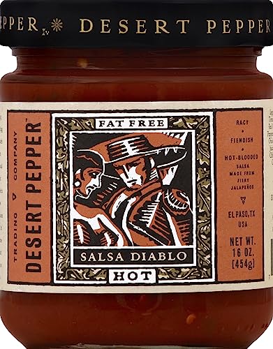Desert Pepper Trading Company, Salsa Diablo, Hot, 16-Ounce