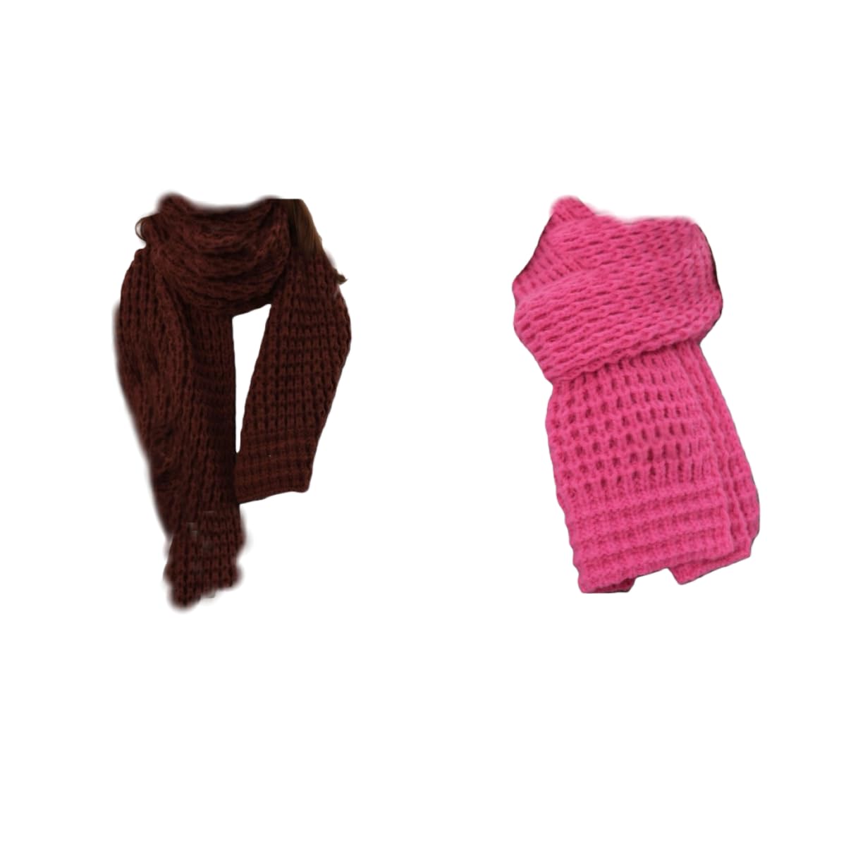 Scarf 2 Piezas De Chal Cálido Para Hombres Y Mujeres En Otoño E Invierno Bufandas Largas Y De Punto Suaves Engrosadas