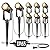 SUNTHIN Outdoor Landscape Lighting, 8 Pack LED Spot Lights Kit for Garden, Yard, House, Lawn, Tree, Flags, Fence Use, Warm White, IP65 Waterproof