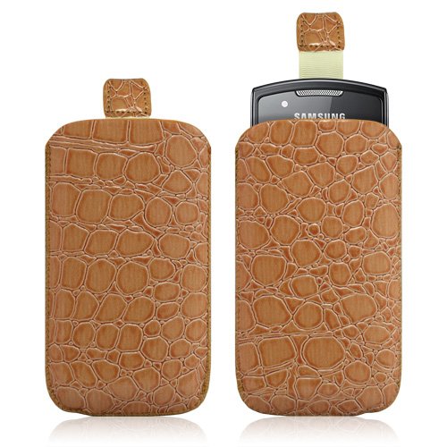 Housse coque étui pochette style croco pour Samsung Player Star 2 S5628